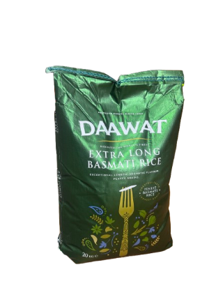 Daawat Basmati Extra Long Rice 20 kg